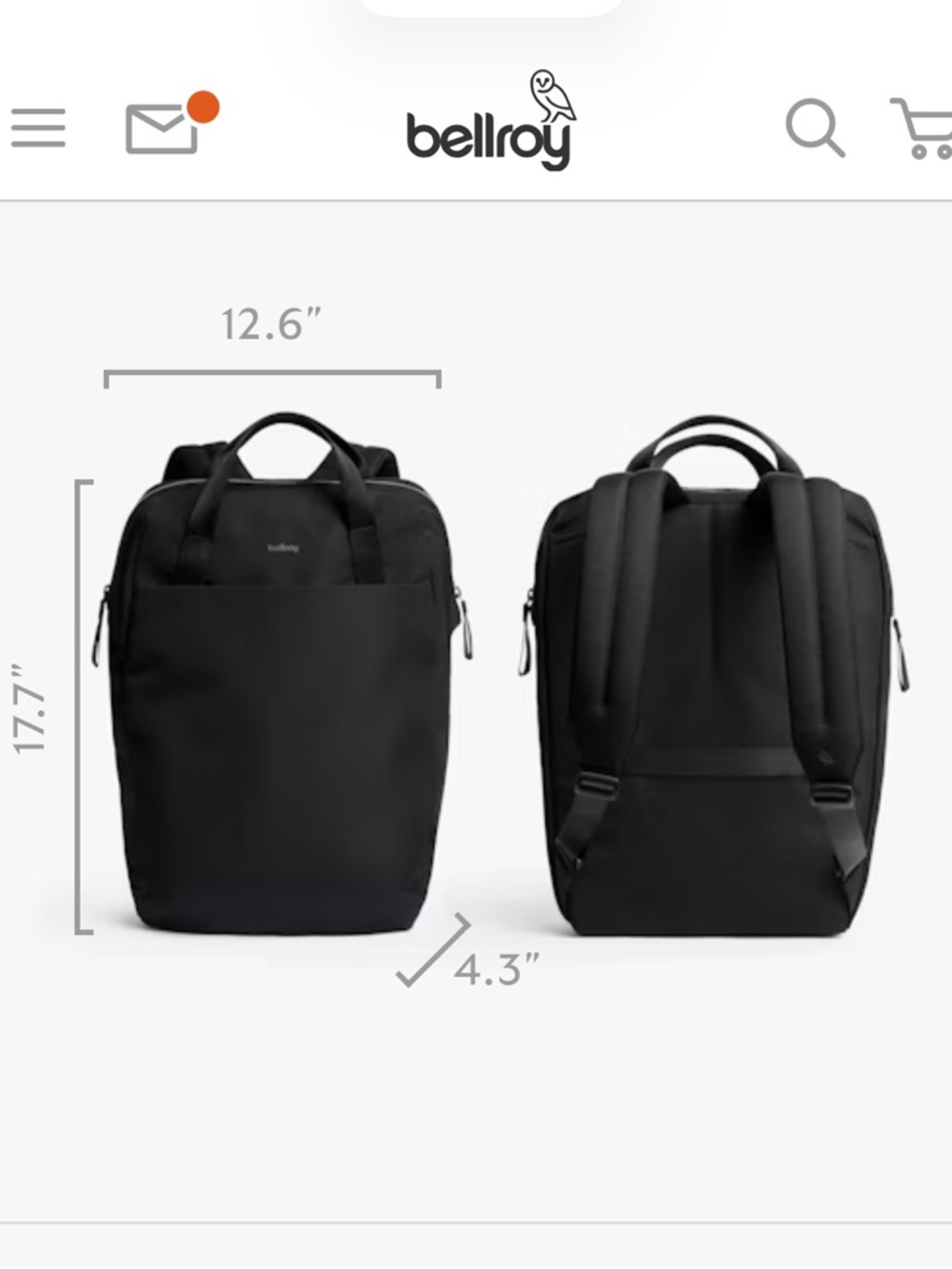 Bellroy Via Black WorkPack EUC! - Picture 12 of 12